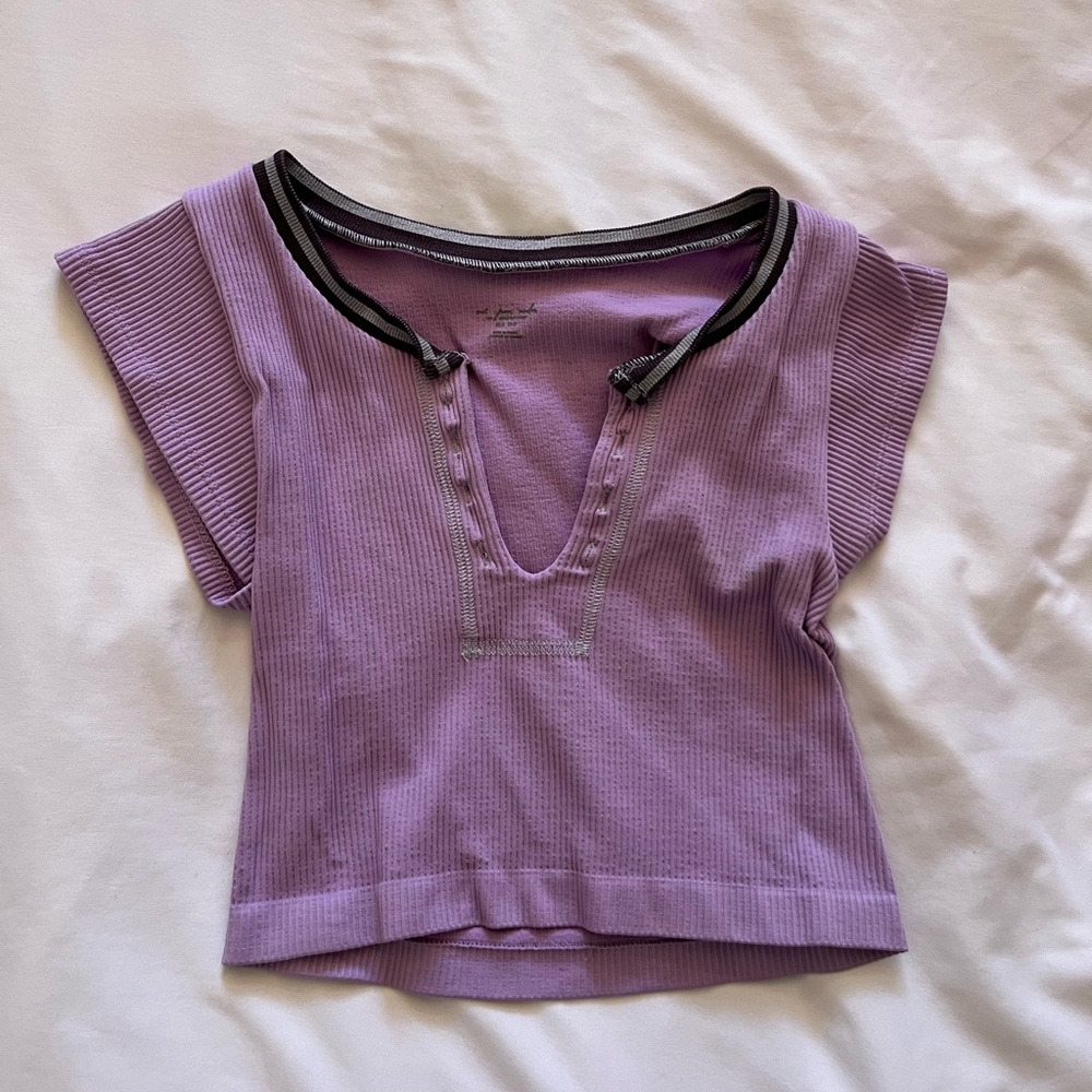 light purple urban outfitters seamless go for gold top